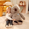 Giant Koala Stuffed Animal Plush Toy,Large Jumbo Koala 30" Gray Huge Cute Soft Toys,Big Size Fluffy Plushy Fat Oversized Plushie,Gifts for Kids Girls Boys Girlfriend Children