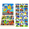 Wooden Magnetic Puzzle Toys Children 3D Puzzle Box Figure Animals Circus Writing Drawing Board Learning Education Toys for Kids