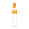 Safe Newborn Baby Feeding Bottle Toddler Silicone Squeeze Feeding Spoon Milk Bottle Baby Training Feeder Food Supplement