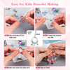 91 Pcs Charms Bracelets Making Kit Including Snake Chains, DIY Gift for Kids, Jewelry Making Supplies for Arts and Crafts for Teen Girls Ages 6-12