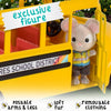 Sunshine School Bus – Vehicle Toy with Lights & Sounds, Opening Doors, and Mouse Figure – Pretend Play Dolls for Kids Ages 3+