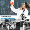 100X-2000X Microscope, Compound Powerful Biological Microscope for Kids Adults