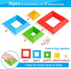Toddler Stacking Building Blocks Educational Toys, Montessori Activities Learning Toys for 1 2 3+ Year Old, Sensory Toys Gifts for Toddler 1-3Y Boys & Girls, 30 Piece Set