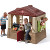 Neat & Tidy Cottage II Brown Playhouse Plastic Kids Outdoor Toy