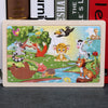 80PCS Wooden Educational Toys Educational Development Baby Kids Training Toys Children Animal Puzzle