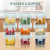 Glass Baby Food Storage Containers, 12 Pack 5Oz Small Glass Jars with Graduated Scale, Baby Food Storage Jars with Snap Locking Lids, Food Containers Friendly in Microwave, Oven, Freezer, Dishwasher