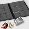 Trading Cards Binder,9 Pockets Trading Card Binder Sleeves , 360 Side Trading Card Holder Carrying Card Case Fit for Baseball Cards, Trading Cards, Football Cards(Black)