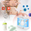 Baby Bottle Warmer, 9-In-1 Portable Bottle Warmer with LCD Display, Double Bottles Fast Milk Warmer, White