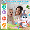 Easter Bunny Baby Toys 6 to 12 Months Infant Tummy Time Toys with Light & Sound, Musical Crawling Toys for Babies 3 4 5 6 7 8 9 10 11 12 Months Easter Basket Stuffers =, 1St Birthday Gifts
