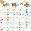 11 in 1 Building Blocks STEM Toys for 4 5 6 7 8+ Year Old Boys Erector Sets Kits Building Toys for Kids Age 4-8 6-8 5-7 8-10 Creative Learning Game Engineering Stem Projects Activities Gift