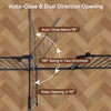 Pet Gates,  Dog Playpen 8Panel 198" Extra Wide 30" Tall Fireplace Fence Playard, Black