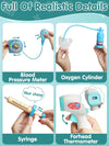 Doctor Kit for Kids Realistic, 36PCS Kids Doctor Kit Wooden, Doctor Pretend Playset
