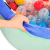 Hop in Foam Ball Pit with 65+ Balls and Washable Cover, Toddler and Indoor Preschool Toys