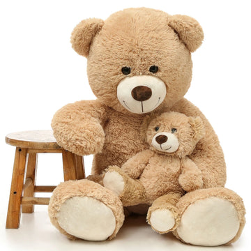 39" Giant Teddy Bear Mommy and Baby Soft Plush Bear Stuffed Animal