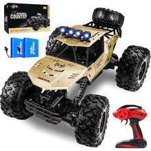 1:12 Large RC Cars, 4WD Large Remote Control Monster Truck 2.4 Ghz Alloy RC Cars for Kids Adults Aged 6 + Birthday Gifts (Gold)