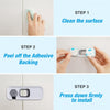 Child Proof Refrigerator Lock 6-Pack, Baby Safety Locks for Fridges, Cabinets, Drawers, Double Doors and More, French Fridge Door Lock Protect Babies from Fridge Accidents, Durable(Gray)