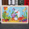 80PCS Wooden Educational Toys Educational Development Baby Kids Training Toys Children Animal Puzzle