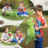 23.6" Green Dinosaur Stuffed Animal Mommy Dinosaur with 3 Baby Plush Toys
