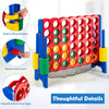 4-To-Score Giant Game Set 4-In-A-Row Connect Game with Storage Net for Kids & Adult
