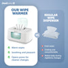 Baby Wipe Warmer & Dispenser with LED Changing Light & On/Off Switch by