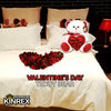 Happy Valentine’S Day Stuffed Teddy Bear- Teddy Bear to Gift for Valentine’S Day for Couples- White Valentines Teddy Bear with Heart Pillow - 11.81” / 30 Cm.