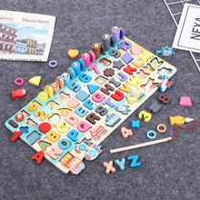 Montessori Educational Wooden Toys for Kids Montessori Toys Board Math Fishing Montessori Toys Educational for 1 2 3 Years Old
