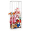 Stuffed Animal Storage Holder, Toy Organizer, PVC Plush Storage Organizer Shelf for Kids Play Room, White