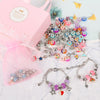 91 Pcs Charms Bracelets Making Kit Including Snake Chains, DIY Gift for Kids, Jewelry Making Supplies for Arts and Crafts for Teen Girls Ages 6-12