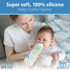 Natural Flow Level 3 Narrow Baby Bottle Silicone Nipple, Medium Flow, 3M+, 100% Silicone Bottle Nipple, 2-Pack