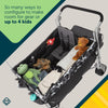 Summit Sprint Quad Wagon Stroller 4 Passenger, Charcoal Camo, Toddler, Unisex