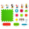 Picassotiles 100PCS Hedgehog 3D Building Block Tiles, STEM Farm Theme Educational Toy Set, Learning Playset for Preschool Kids, Brain Development & Creativity
