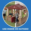 Neat & Tidy Cottage II Brown Playhouse Plastic Kids Outdoor Toy