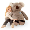 Giant Koala Stuffed Animal Plush Toy,Large Jumbo Koala 30" Gray Huge Cute Soft Toys,Big Size Fluffy Plushy Fat Oversized Plushie,Gifts for Kids Girls Boys Girlfriend Children