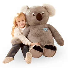 Giant Koala Stuffed Animal Plush Toy,Large Jumbo Koala 30" Gray Huge Cute Soft Toys,Big Size Fluffy Plushy Fat Oversized Plushie,Gifts for Kids Girls Boys Girlfriend Children