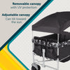 Summit Sprint Quad Wagon Stroller 4 Passenger, Charcoal Camo, Toddler, Unisex