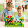 Picassotiles 100PCS Hedgehog 3D Building Block Tiles, STEM Farm Theme Educational Toy Set, Learning Playset for Preschool Kids, Brain Development & Creativity