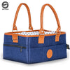 Diaper Caddy Organizer Bag Storage Tote for Baby Stuff Gifts for Moms Navy Blue
