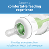 Natural Flow Level 3 Narrow Baby Bottle Silicone Nipple, Medium Flow, 3M+, 100% Silicone Bottle Nipple, 2-Pack