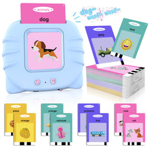 Talking Flash Cards Learning Toys for 1-6 Years Old Boys Girls, Educational Toddlers Toys for Kids,Speech Therapy Toys Autism Toys Christmas Birthday Gifts for Toddler Boys Girls (Blue)