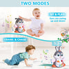 Easter Bunny Baby Toys 6 to 12 Months Infant Tummy Time Toys with Light & Sound, Musical Crawling Toys for Babies 3 4 5 6 7 8 9 10 11 12 Months Easter Basket Stuffers =, 1St Birthday Gifts