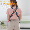 4 in 1 Baby Carrier,Ergonomic Infant Carrier Backpack,Breathable Front Back Carrying Wrap Seat for Newborn Toddlers up to 33 Lbs,Colorful