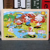 80PCS Wooden Educational Toys Educational Development Baby Kids Training Toys Children Animal Puzzle