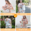 4 in 1 Baby Carrier,Ergonomic Infant Carrier Backpack,Breathable Front Back Carrying Wrap Seat for Newborn Toddlers up to 33 Lbs,Colorful