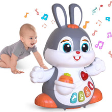 Easter Bunny Baby Toys 6 to 12 Months Infant Tummy Time Toys with Light & Sound, Musical Crawling Toys for Babies 3 4 5 6 7 8 9 10 11 12 Months Easter Basket Stuffers =, 1St Birthday Gifts