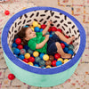 Hop in Foam Ball Pit with 65+ Balls and Washable Cover, Toddler and Indoor Preschool Toys