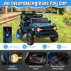 Ford Bronco Raptor Electric Ride on Toy Car for Toddler Kids, 12V Battery Powered Ride on Cars W/Remote Control, Bluetooth & Lights, Blue
